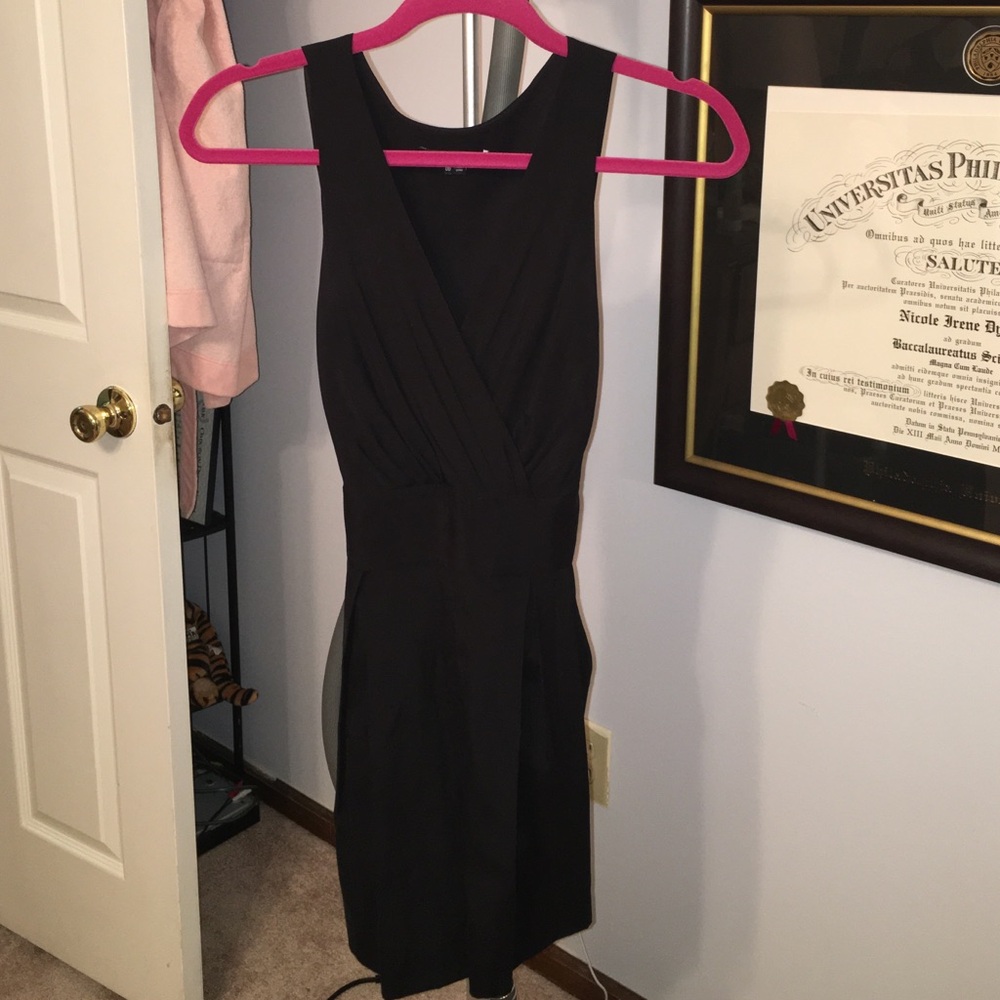 Theory Black Sleeveless Wrap-Style Jumpsuit